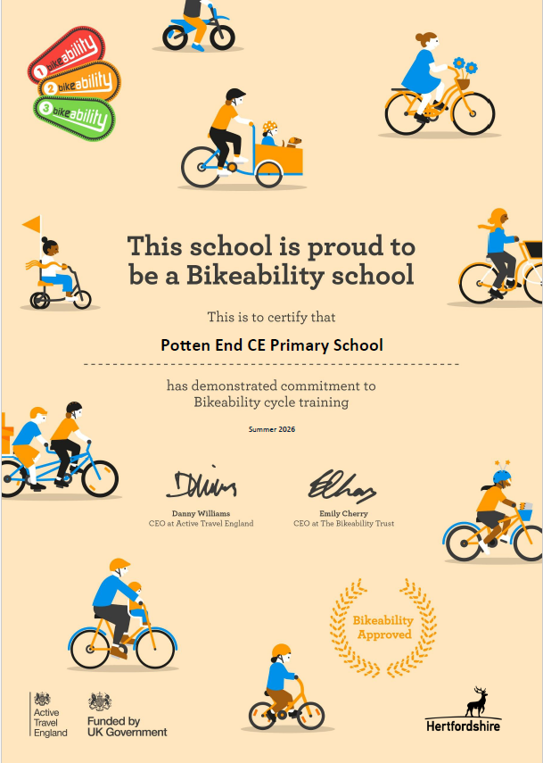 Bikeability School Certificate 2026