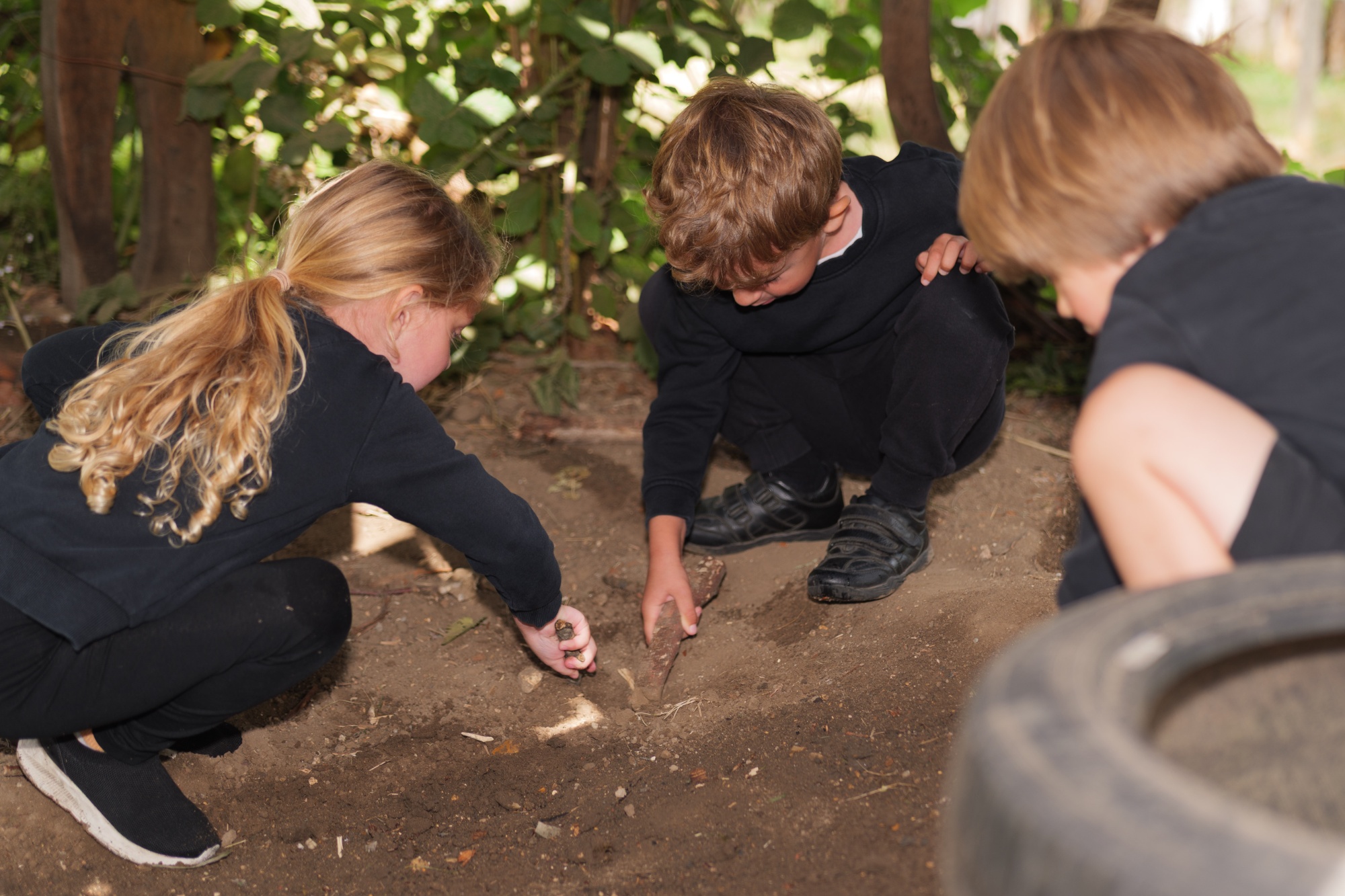 Reception children playing